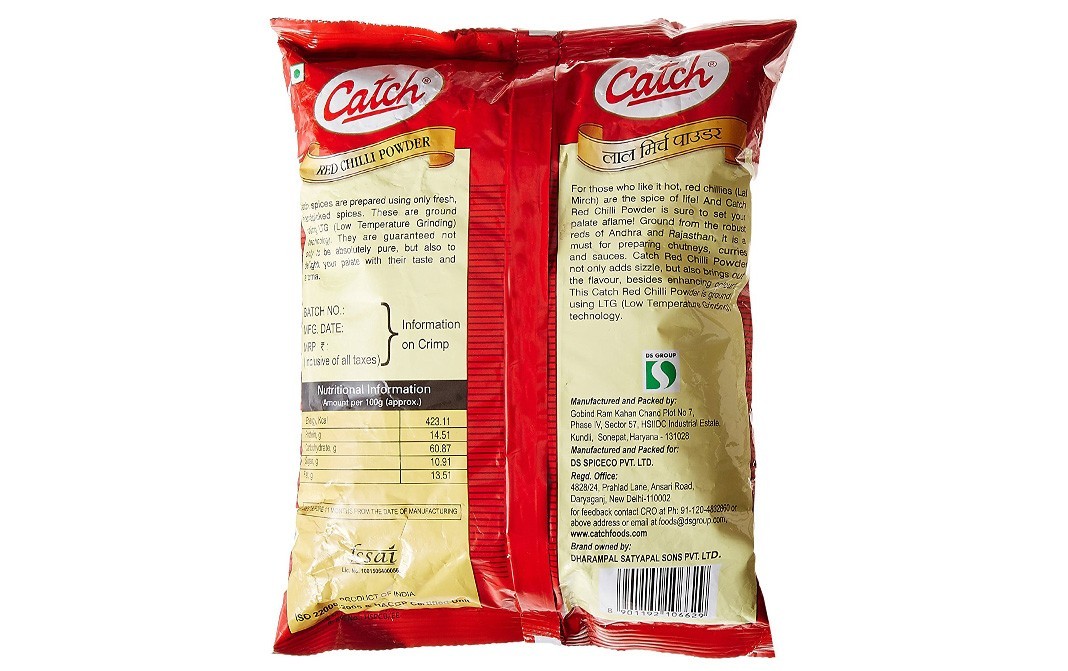 Catch Red Chilli Powder    Pack  500 grams